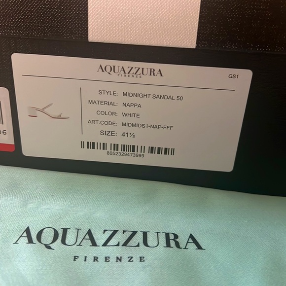 NEW Aquazzura Midnight Sandal 50, Size 41.5 - Picture 7 of 7